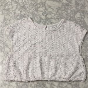 Elegant White Lace Crop Top